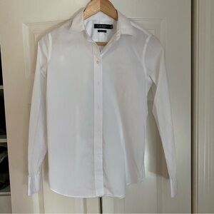Ralph Lauren Women’s White Oxford Shirt - Size Small